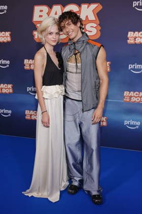 18.08.2026, Sidney Fahlisch und Bene Schulz zur Premiere von Back to the 90s, Delphi-Filmpalast, Berlin, Berlin Berlin *** August 18, 2026, Sidney Fahlisch and Bene Schulz at the premiere of *Back to the 90s*, Delphi Filmpalast, Berlin, Berlin Berlin