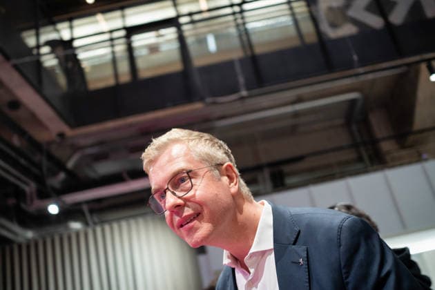 Berlin,18.08.2026,Bitkom Policy Pitch zur Abgeordnetenhauswahl 2026 im Delta Campus Neukölln.Stefan Evers Spitzenkandidat der Berliner CDU für die Wahl zum Abgeordnetenhaus von Berlin 2026 ist vor Ort. *** Berlin, August 18, 2026—Bitkom Policy Pitch for the 2026 Berlin House of Representatives election at Delta Campus Neukölln; Stefan Evers, the Berlin CDU’s top candidate for the 2026 Berlin House of Representatives election, is in attendance.