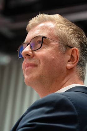 Berlin,18.08.2026,Bitkom Policy Pitch zur Abgeordnetenhauswahl 2026 im Delta Campus Neukölln.Stefan Evers Spitzenkandidat der Berliner CDU für die Wahl zum Abgeordnetenhaus von Berlin 2026 ist vor Ort. *** Berlin, August 18, 2026—Bitkom Policy Pitch for the 2026 Berlin House of Representatives election at Delta Campus Neukölln; Stefan Evers, the Berlin CDU’s top candidate for the 2026 Berlin House of Representatives election, is in attendance.