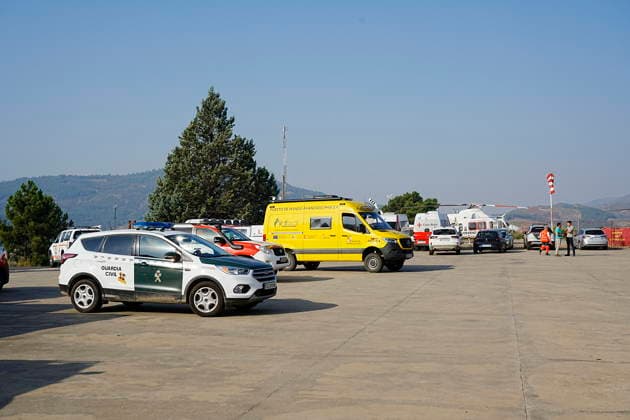 About 700 people remain evacuated due to the fire in Pinofranqueado, Cáceres, which has burned 1,600 hectares. Emergency services vehicles at the forward command post for the Pinofranqueado fire, as of August 19, 2026, in Cáceres, Extremadura, Spain. The Regional Government of Extremadura is maintaining the Operational Level 2 declaration under the Special Civil Protection Plan for Forest Fires of the Autonomous Community of Extremadura (Infocaex), due to the fire that broke out in the municipality of Pinofranqueado, Cáceres, this past Tuesday, August 19. Some 700 people have been evacuated from the hamlets of Horcajo, Avellanar, Erías, Castillo, El Gasco, Martilandrán, Aldehuela, La Fragosa, Robledo, and Cerezal, with some of them being h  Copyright: xCarlosxCriadox 7720428
