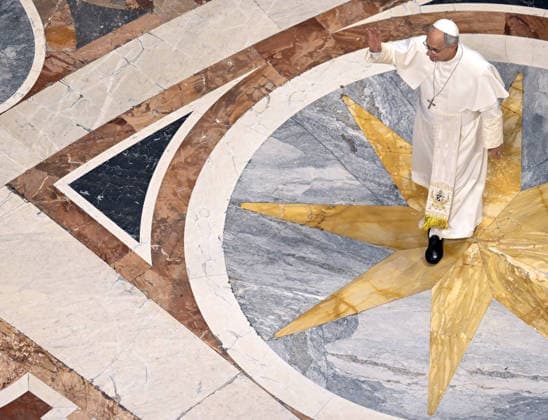 Pope Leo XIV Leads The General Audience - Vatican Pope Leo XIV leads the weekly general audience in Saint Peter’s basilica, Vatican on August 19, 2026. Because of Rome’s high summer temperatures, the audience was held inside St. Peter’s Basilica. Photo by (EV) Matteo Pernaselci Vatican Media ABACAPRESS.COM Rome Vatican (or Holy See)  Copyright: xABACAx