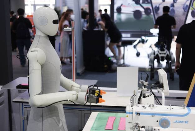 China World Robot Conference 9224314 19.08.2026 A humanoid robot is displayed during the 2026 World Robot Conference (WRC) in Beijing, China. Alexey Tashchilin Sputnik Beijing China  Copyright: xAlexeyxTashchilinx