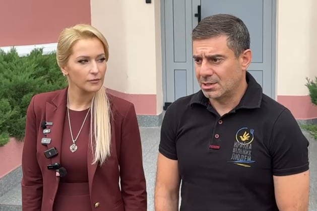 BELARUS, GOMEL REGION - AUGUST 19, 2026: Yana Lantratova, Russia s Commissioner for Human Rights, and her counterpart Dmytro Lubinets hold a meeting at a border checkpoint with Ukraine in Novaya Guta. Video screen grab. Best quality available. TASS Belarus  - ZUMAt113 20260819_zaa_t113_166 Copyright: xTassx