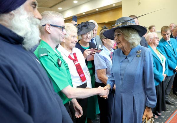 . 19 08 2026. York, United Kingdom. Queen Camilla during a visit to the Ebor Festival at York Racecourse, United Kingdom.  xPoolx xi-Imagesx IIM-26955-0008