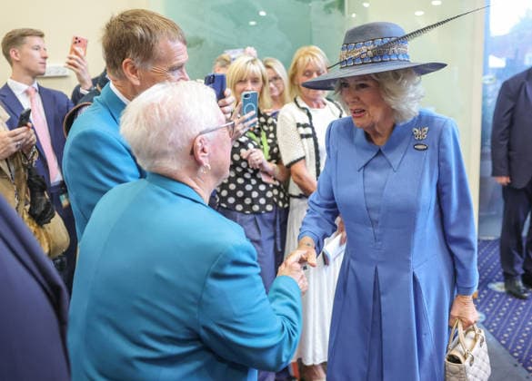 . 19 08 2026. York, United Kingdom. Queen Camilla during a visit to the Ebor Festival at York Racecourse, United Kingdom.  xPoolx xi-Imagesx IIM-26955-0009