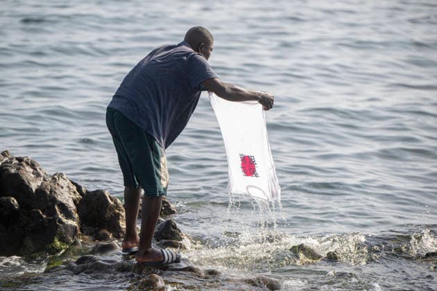 The humanitarian crisis in Ceuta continues. Migrants camped on Trampolín Beach, August 19, 2026, in Ceuta, Spain. Ceuta continues to face a serious humanitarian crisis following the historic mass influx of more than 70,000 migrants who swam across the Tarajal Strait on July 30 and 31. Although the police deployment and border reinforcement by Moroccan authorities have succeeded in curbing the influx, the autonomous city continues to face a serious humanitarian, health, and security crisis. AUGUST 19, 2026, Spain  Copyright: xMarcosxMorenox 7720965