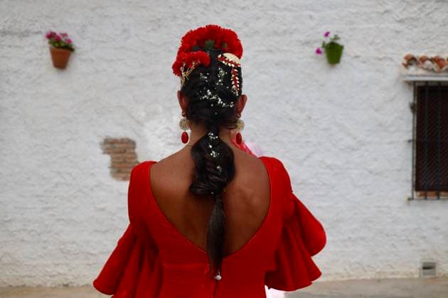 Scenes from the Málaga Fair: Several women dressed in flamenco outfits stroll through the Málaga Fair on August 19, 2026, in Málaga, Andalusia, Spain As they do every year, locals and visitors enjoy the Málaga Fair at the fairgrounds August 19, 2026, in Málaga, Andalusia, Málaga, Andalusia, Spain  Copyright: xÃlexxZeax 7721027