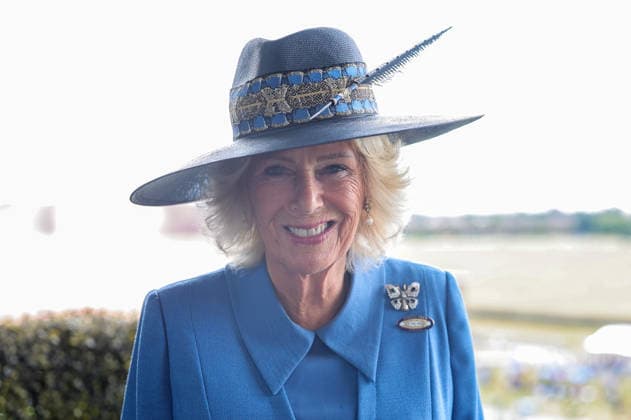 . 19 08 2026. York, United Kingdom. Queen Camilla during a visit to the Ebor Festival at York Racecourse, United Kingdom.  xPoolx xi-Imagesx IIM-26955-0015