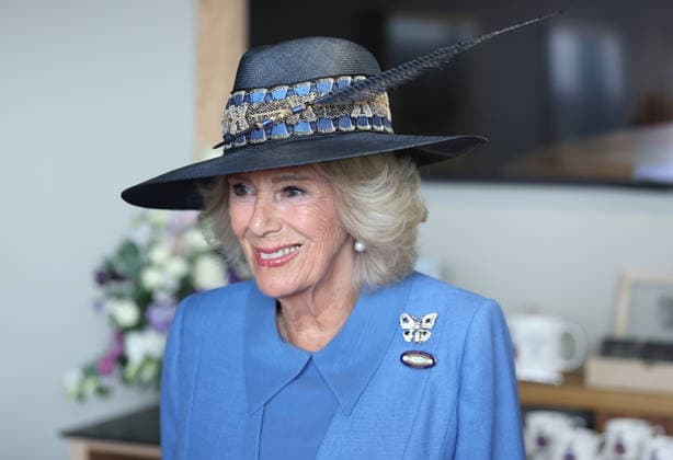 . 19 08 2026. York, United Kingdom. Queen Camilla during a visit to the Ebor Festival at York Racecourse, United Kingdom.  xPoolx xi-Imagesx IIM-26955-0017
