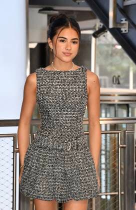 NEW YORK, NY - AUGUST 19: Lumi Pollack at the Empire State Building to celebrate the release of Disney™s Camp Rock 3. on August 19, 2026 in New York City. Copyright: xMediaPunchx