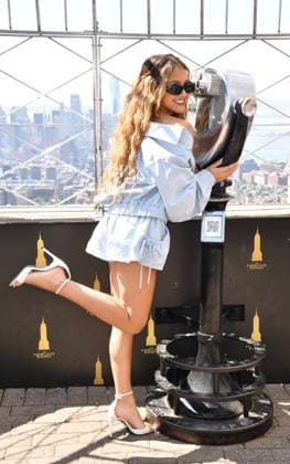NEW YORK, NY - AUGUST 19: Liamani at the Empire State Building to celebrate the release of Disney™s Camp Rock 3. on August 19, 2026 in New York City. Copyright: xMediaPunchx