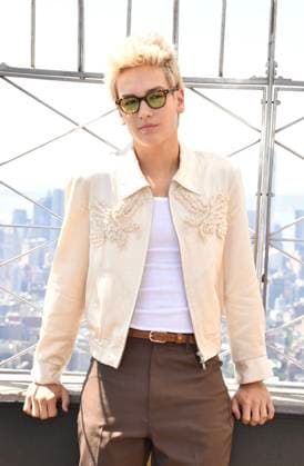 NEW YORK, NY - AUGUST 19: Hudson Stone at the Empire State Building to celebrate the release of Disney™s Camp Rock 3. on August 19, 2026 in New York City. Copyright: xMediaPunchx