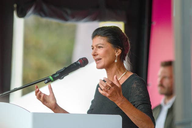 19.08.2026 Politik BSW Auftakt Wahlkampftermine mit Sahra Wagenknecht in Sachsen-Anhalt Marktplatz Dessau Sahra Wagenknecht (BSW, Parteigründerin). Dessau-Roßlau Sachsen-Anhalt Deutschland *** August 19, 2026 Politics BSW Kickoff of Campaign Events with Sahra Wagenknecht in Saxony-Anhalt, Dessau Market Square Sahra Wagenknecht BSW, Party Founder Dessau Roßlau Saxony-Anhalt Germany
