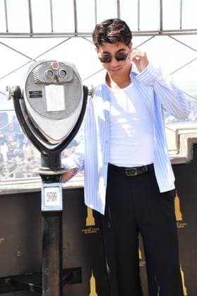 Disney’s Camp Rock 3 Cast visit the Empire State Building NEW YORK, NY - AUGUST 19: Casey Trotter at the Empire State Building to celebrate the release of Disney’s Camp Rock 3. on August 19, 2026 in New York City. Credit: John Fycke AdMedia. 19 Aug 2026 Pictured: Malachi Barton. Photo credit: John Fycke AdMedia MEGA TheMegaAgency.com sales@mega.global  Copyright: xThexMegaxAgencyxJohnxFycke AdMediax xMEGAx