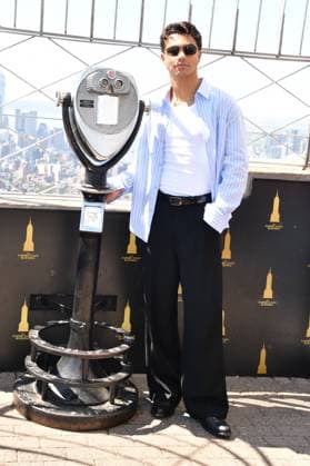 Disney’s Camp Rock 3 Cast visit the Empire State Building NEW YORK, NY - AUGUST 19: Casey Trotter at the Empire State Building to celebrate the release of Disney’s Camp Rock 3. on August 19, 2026 in New York City. Credit: John Fycke AdMedia. 19 Aug 2026 Pictured: Malachi Barton. Photo credit: John Fycke AdMedia MEGA TheMegaAgency.com sales@mega.global  Copyright: xThexMegaxAgencyxJohnxFycke AdMediax xMEGAx