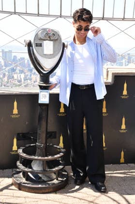 Disney™s Camp Rock 3 Cast visit the Empire State Building NEW YORK, NY - AUGUST 19: Malachi Barton at the Empire State Building to celebrate the release of Disney™s Camp Rock 3. on August 19, 2026 in New York City. Credit: John Fycke AdMedia New York City New York USA EDITORIAL USE ONLY  Copyright: xx JohnxFycke AdMediax admphotosthree012021