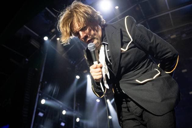 The Hives at Vilar de Mouros 2026 - 19 Aug 2026 Vocalist Howlin’ Pelle Almqvist of the Swedish garage?rock band The Hives performs during the second day of the Vilar de Mouros Festival. Vilar de Mouros Portugal Copyright: xDiogoxBaptistax xSOPAxImagesx DB_TheHives20260819_008