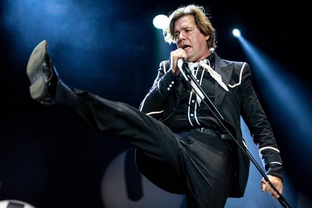 August 19, 2026, Vilar De Mouros, Portugal: Vocalist Howlin™ Pelle Almqvist of the Swedish garage?rock band The Hives performs during the second day of the Vilar de Mouros Festival. Vilar De Mouros Portugal - ZUMAs197 20260819_aaa_s197_262 Copyright: xDiogoxBaptistax