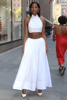 NEW YORK, NY- AUGUST 19: Carlacia Grant seen at NBC™s Today Show promoting Netflix s Outer Banks on August 19, 2026 in New York City. Copyright: xRWx