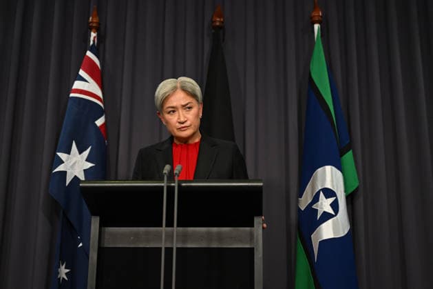 PENNY WONG PRESSER, Australian Foreign Minister Penny Wong speaks to the media at Parliament House in Canberra, Thursday, August 20, 2026. ( NO ARCHIVING CANBERRA AUSTRALIAN CAPITAL TERRITORY AUSTRALIA  Copyright: xLUKASxCOCHx 20260820124256564409