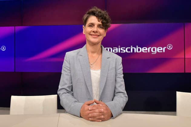Anne Lehmann in der ARD-Talkshow maischberger im Studio Berlin Adlershof. Berlin, 19.08.2026 *** Anne Lehmann on the ARD talk show *maischberger* at the Berlin Adlershof studio, Berlin, August 19, 2026 Foto:xM.xBehrensx xFuturexImagex maischberger1908_6809