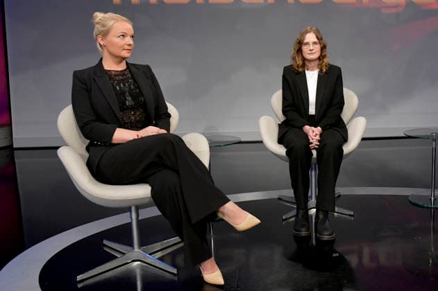 Susanne Petersohn und Anna Elsbernd in der ARD-Talkshow maischberger im Studio Berlin Adlershof. Berlin, 19.08.2026 *** Susanne Petersohn and Anna Elsbernd on the ARD talk show *maischberger* at the studio in Berlin-Adlershof, Berlin, August 19, 2026 Foto:xM.xBehrensx xFuturexImagex maischberger1908_6821