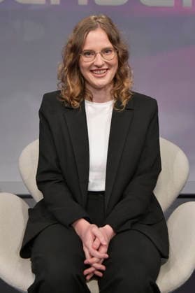 Anna Elsbernd in der ARD-Talkshow maischberger im Studio Berlin Adlershof. Berlin, 19.08.2026 *** Anna Elsbernd on the ARD talk show *maischberger* at the Berlin Adlershof studio, Berlin, August 19, 2026 Foto:xM.xBehrensx xFuturexImagex maischberger1908_6827