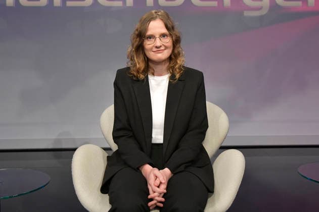 Anna Elsbernd in der ARD-Talkshow maischberger im Studio Berlin Adlershof. Berlin, 19.08.2026 *** Anna Elsbernd on the ARD talk show *maischberger* at the Berlin Adlershof studio, Berlin, August 19, 2026 Foto:xM.xBehrensx xFuturexImagex maischberger1908_6831
