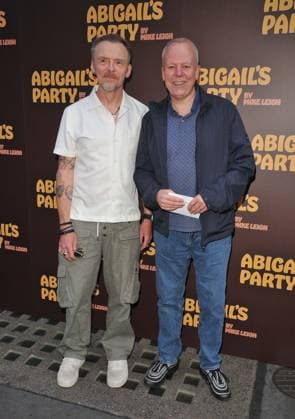 Abigail s Party play press night, London Simon Pegg and Steve Pemberton at the Abigail s Party play press night, The Harold Pinter Theatre, Panton Street, on Wednesday 19 August 2026 in London, England, UK. CAP CAN CAN London UK Great Britain Copyright: xCanxNguyen CapitalxPicturesx