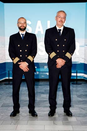 Henning Westphal und Thomas Wunderlich bei der Premiere des Dokumentarfilms Salz und Wasser - Mit der legendären Polarstern in die Antarktis im Zeiss Großplanetarium. Berlin, 19.08.2026 *** Henning Westphal and Thomas Wunderlich at the premiere of the documentary *Salt and Water: To Antarctica Aboard the Legendary Polarstern* at the Zeiss Großplanetarium in Berlin, August 19, 2026 Foto:xA.xBuggex xFuturexImagex salz_6812