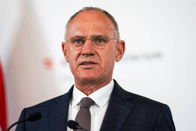 20.08.2026 - Europa, Österreich, Wien: Präsentation und Pressekonferenz von Maßnahmen gegen Extremismus und Kriminalität bei Jugendlichen; Innenminister Gerhard Karner *** August 20, 2026 Europe, Austria, Vienna Presentation and press conference on measures to combat extremism and youth crime Interior Minister Gerhard Karner Copyright: xLUKAxKOLANOVICx