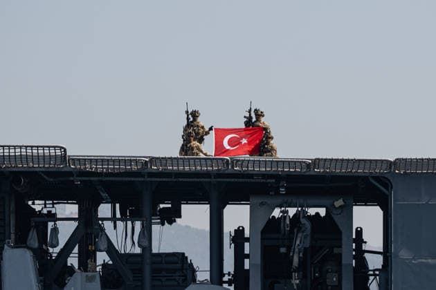 TEKNOFEST Blue Homeland KOCAELI, TURKIYE - AUGUST 20: A military demonstration is held as part of the TEKNOFEST Blue Homeland at the Golcuk Naval Shipyard Command in Kocaeli, Turkiye, on August 20, 2026. Organized under the main leadership of the Turkish National Defense Ministry and the Turkish Technology Team Foundation (T3 Foundation), with Anadolu as the Global Communication Partner, the event showcases Turkiye s maritime power, defense capabilities, and indigenous technologies. Gathering technology and defense industry enthusiasts around a maritime focus, the festival will welcome visitors through August 23. Celal Gunes Anadolu Kocaeli Turkey. Editorial use only. Please get in touch for any other usage.  Copyright: x2026xAnadoluxCelalxGunesx