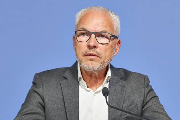 Berlin, Deutschland, 20.08.2026: Haus der Bundespressekonferenz: Pressekonferenz: Jahresstatistik 2025 zur Behandlungsfehlerbegutachtung: Stefan Gronemeyer, Vorstandsvorsitzende des Medizinischen Dienstes Bund (MD Bund) *** Berlin, Germany, August 20, 2026, Federal Press Conference Center, Press Conference on the 2025 Annual Statistics on Medical Malpractice Assessments, Stefan Gronemeyer, Chair of the Board of the Federal Medical Service (MD Bund) Copyright: xdtsxNachrichtenagenturx dts_130561