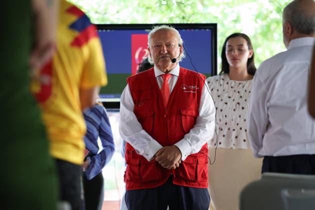 Fundación Madrina Prepares First Shipment of Humanitarian Aid for Colombia Following the Earthquake Conrado Giménez, president and founder of Fundación Madrina, during the collection of supplies for the areas most affected by the earthquake in Colombia, on August 20, 2026, in Madrid, Spain. Fundación Madrina is collecting, organizing, and transporting humanitarian aid to the communities in Colombia most affected by the earthquake. The first shipment of aid will leave tomorrow, Friday, August 21, in the early morning hours AUGUST 20, 2026 NGO NON-GOVERNMENTAL ORGANIZATION NATURAL DISASTER THIRD SECTOR Alejandro Martínez Vé Madrid Madrid, Spain  Copyright: xAlejandroxMartinezxVÃ lezx 7722207