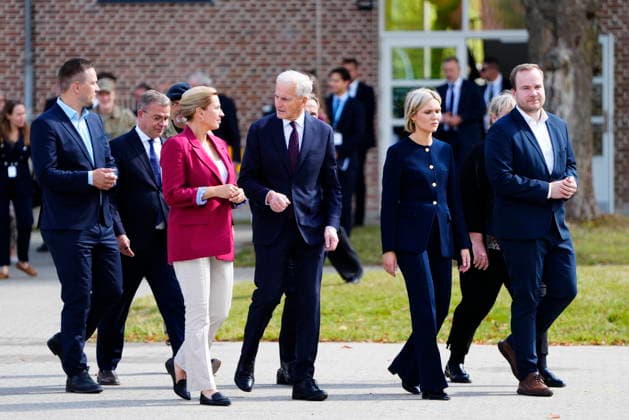 Denmark Nordic Summer Meeting The Danish Prime Minister Mette Frederiksen and the Faroese Prime Minister Beinir Johannesen as they host the Nordic colleagues for a Nordic summer meeting at Hoevelte Military Barracks and the Prime Ministers official residence Marienborg, near Copenhagen, Denmark, August 20, 2026. The meeting begins with a visit to Hoevelte Barracks, where the leaders are shown modern military capabilities. The meeting then continues at Marienborg, where they will discuss, among other things, closer Nordic defense cooperation, the Nordic region s role in the geopolitical situation, and the protection of children and young people online. , Hoevelte and Kgs. Lyngby Denmark *** Denmark Nordic Summer Meeting: Danish Prime Minis  Copyright: MadsxClausxRasmussenx spdk20260820-143552-L