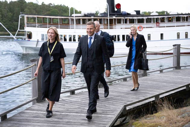 STOCKHOLM, SVERIGE 20260820 Estlands försvarsminister Hanno Pevkur pa nordisk-baltiska konferensen Unleashed arrangerad av Stockholm Handelskammare pa Artipelag, Värmdö STOCKHOLM SVERIGE x10040x *** STOCKHOLM, SWEDEN 20260820 Estonian Minister of Defense Hanno Pevkur at the Nordic-Baltic conference Unleashed , organized by the Stockholm Chamber of Commerce at Artipelag, Värmdö, STOCKHOLM, SWEDEN x10040x  Copyright: xAndersxWiklund TTx NORDISK-BALTISK KONFERENS 6iEAwalxzLQ