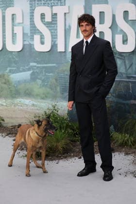 . 20 08 2026. London, United Kingdom. Jacob Elordi and Rak Jasber the dog arriving at The Dog Stars world premiere in London.  xStephenxLockx xi-Imagesx IIM-26957-0008