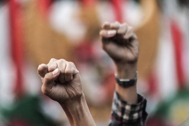 August 20, 2026, Jakarta, Dki Jakarta, Indonesia: JHuman rights activists take part in the 921st Kamisan protest across from the Merdeka Palace in Jakarta. The weekly Thursday demonstration was held to mark World Humanitarian Day. Jakarta Indonesia - ZUMAf198 20260820_zip_f198_015 Copyright: xMuhammadxFebriansyahx