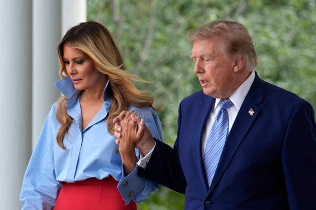 Donald Trump and First lady Melania Trump on Fostering the Future - Washington US President Donald Trump and First Lady Melania Trump attend an event to announce the administration s new Fostering the Future program in the Rose Garden of the White House in Washington on August 20, 2026. Photo by Yuri Gripas ABACAPRESS.COM Washington DC United States  Copyright: xPool ABACAx