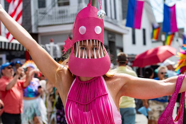 August 20, 2026, Provincetown, Massachusetts, USA: Costumed revelers take part in the annual Carnival Parade in Provincetown, Massachusetts on August 20, 2026. Provincetown USA - ZUMAp158 20260820_aap_p158_016 Copyright: xJosephxPreziosox