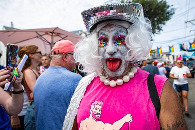 August 20, 2026, Provincetown, Massachusetts, USA: Costumed revelers take part in the annual Carnival Parade in Provincetown, Massachusetts on August 20, 2026. Provincetown USA - ZUMAp158 20260820_aap_p158_019 Copyright: xJosephxPreziosox