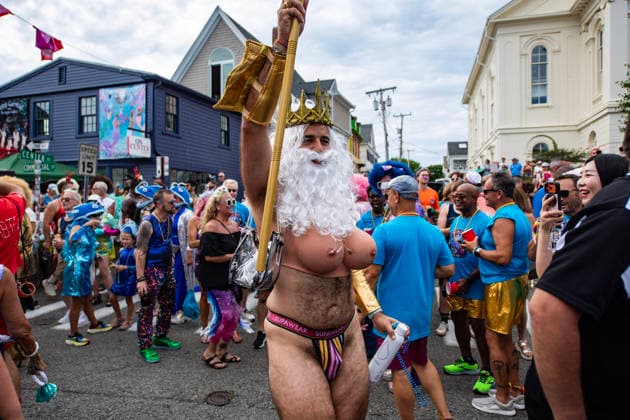August 20, 2026, Provincetown, Massachusetts, USA: Costumed revelers take part in the annual Carnival Parade in Provincetown, Massachusetts on August 20, 2026. Provincetown USA - ZUMAp158 20260820_aap_p158_035 Copyright: xJosephxPreziosox