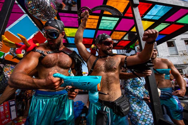 August 20, 2026, Provincetown, Massachusetts, USA: Costumed revelers take part in the annual Carnival Parade in Provincetown, Massachusetts on August 20, 2026. Provincetown USA - ZUMAp158 20260820_aap_p158_056 Copyright: xJosephxPreziosox