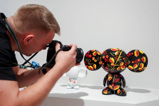 RUSSIA, MOSCOW - AUGUST 20, 2026: The opening of a new Cheburashka-themed hall at the Super Toys Exhibition at the Kristall House of Culture. The exhibition marks Cheburashka s 60th anniversary. Alyona Bzhakhova TASS  96391660