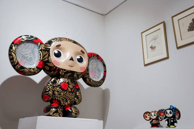 RUSSIA, MOSCOW - AUGUST 20, 2026: The opening of a new Cheburashka-themed hall at the Super Toys Exhibition at the Kristall House of Culture. The exhibition marks Cheburashka s 60th anniversary. Alyona Bzhakhova TASS  96392059