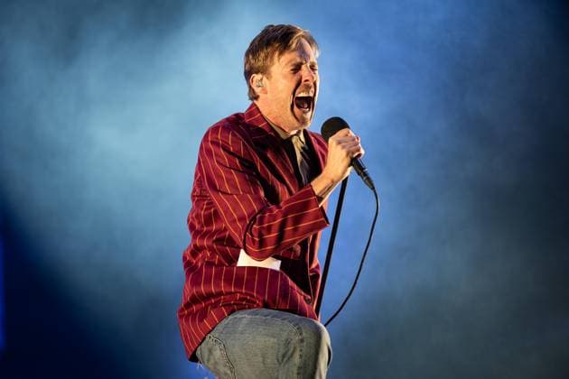Kaiser Chiefs live at Vilar de Mouros Festival - 20 Aug 2026 Lead singer Ricky Wilson of the British indie?rock band Kaiser Chiefs performs during the third day of the Vilar de Mouros Festival. Vilar de Mouros Portugal Copyright: xDiogoxBaptistax xSOPAxImagesx DB_KaiserChiefs20260820_012