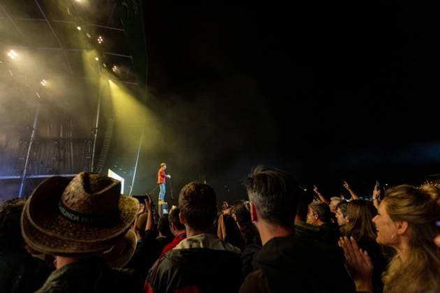 Kaiser Chiefs live at Vilar de Mouros Festival - 20 Aug 2026 Lead singer Ricky Wilson of the British indie?rock band Kaiser Chiefs performs during the third day of the Vilar de Mouros Festival. Vilar de Mouros Portugal Copyright: xDiogoxBaptistax xSOPAxImagesx DB_KaiserChiefs20260820_039