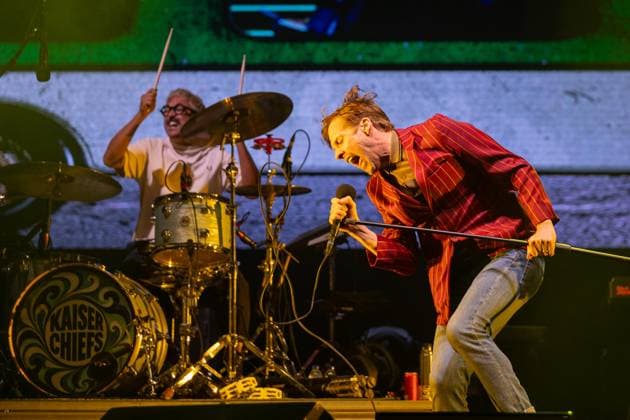 August 20, 2026, Vilar De Mouros, Portugal: Lead singer Ricky Wilson of the British indie?rock band Kaiser Chiefs performs during the third day of the Vilar de Mouros Festival. Vilar De Mouros Portugal - ZUMAs197 20260820_aaa_s197_392 Copyright: xDiogoxBaptistax