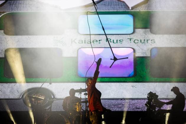 August 20, 2026, Vilar De Mouros, Portugal: Lead singer Ricky Wilson of the British indie?rock band Kaiser Chiefs performs during the third day of the Vilar de Mouros Festival. Vilar De Mouros Portugal - ZUMAs197 20260820_aaa_s197_421 Copyright: xDiogoxBaptistax