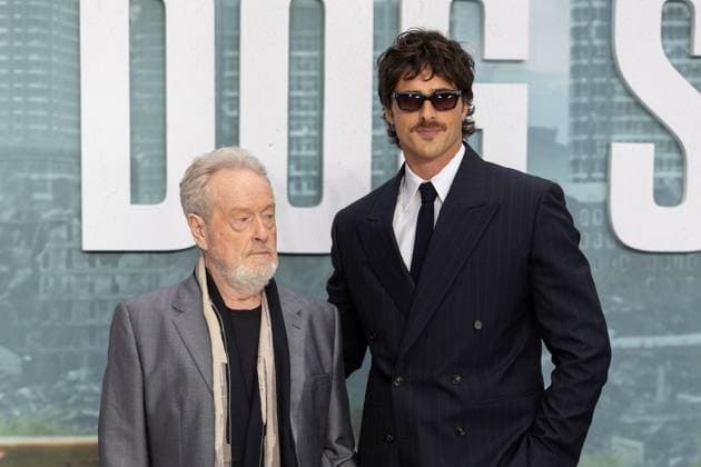 World Premiere of THE DOG STARS at Odeon Luxe Leicester Square in London, UK, 20 Aug 2026 Ridley Scott and Jacob Elordi attend the World Premiere of the movie THE DOG STARS at Odeon Luxe Leicester Square. Celebrities arrive on the red carpet for the movie World Premiere of THE DOG STARS at Odeon Luxe in Leicester Square. London United Kingdom Copyright: xPhilxLewisx xSOPAxImagesx Phil-Lewis-1443388